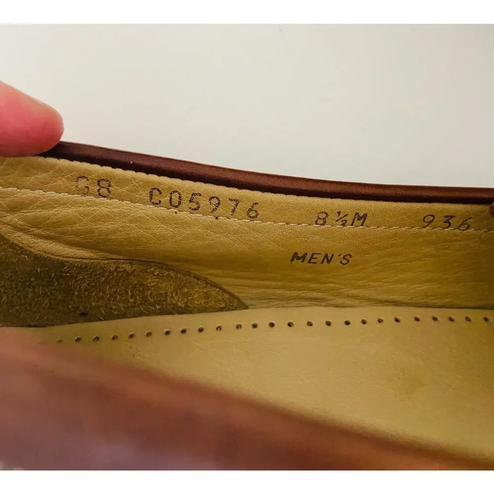 Vintage Cole Haan Collection Ostrich Loafers Made In Italy Men's 8.5M C05976